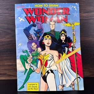 Vintage 1998 How To Draw Wonder Woman Walter Foster DC Comics Art Guide Book